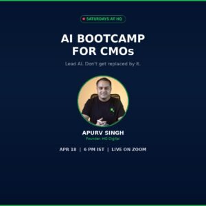 AI Bootcamp for CMOs - April 18, 2026